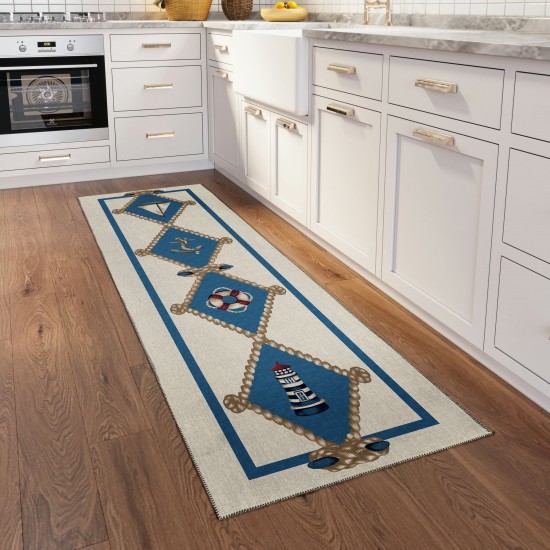 Addison Rugs Harpswell AHP36 Blue 2'3" x 7'6" Rug