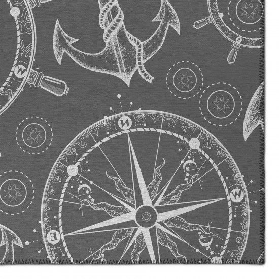 Addison Rugs Harpswell AHP39 Smoke 5' x 7'6" Rug