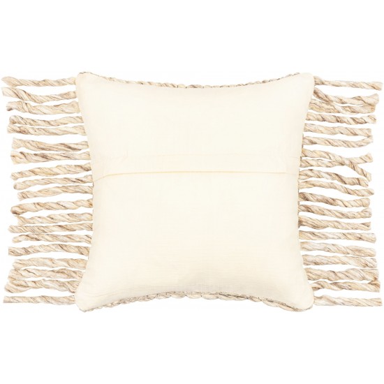 Surya Narvik Brown Pillow Cover 13"H X 20"W