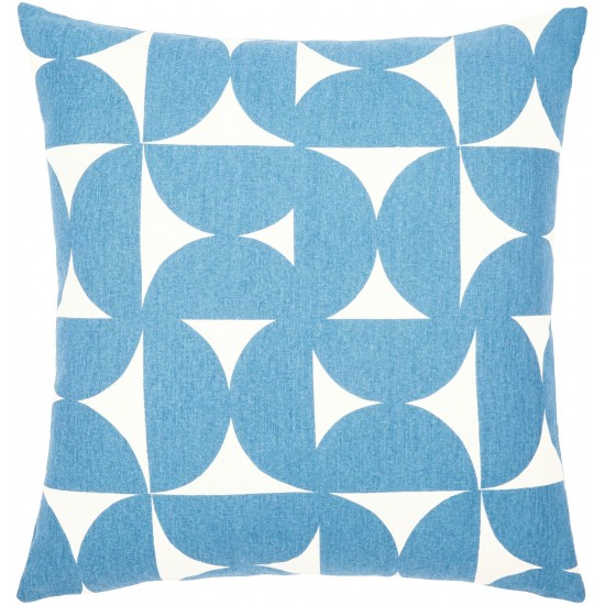Surya Natur Pillow Cover 18"H X 18"W Dark Blue