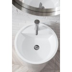Quebec 17.5" Solid Surface Pedestal Sink, Bright White
