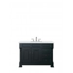 Brookfield 48" Single Vanity Antique Black w/ 3 CM Arctic Fall Solid Surface Top