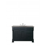 Brookfield 48" Single Vanity, Antique Black w/ 3 CM Grey Expo Quartz Top