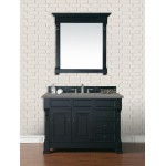 Brookfield 48" Single Vanity, Antique Black w/ 3 CM Grey Expo Quartz Top