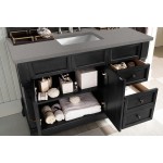 Brookfield 48" Single Vanity, Antique Black w/ 3 CM Grey Expo Quartz Top