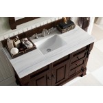 Brookfield 48" Single Vanity Burnished Mahogany w/3 CM Arctic Fall Surface Top