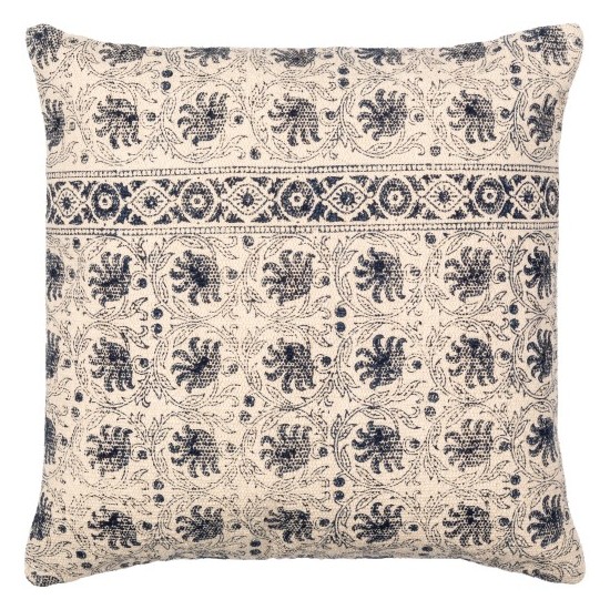Surya Prisha Pillow Cover 18"H X 18"W Light Beige