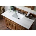 Brookfield 48" Single Vanity, Country Oak w/ 3 CM Arctic Fall Solid Surface Top