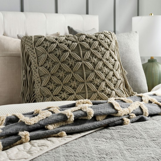 Surya Punta Seafoam Pillow Cover 14"H X 22"W