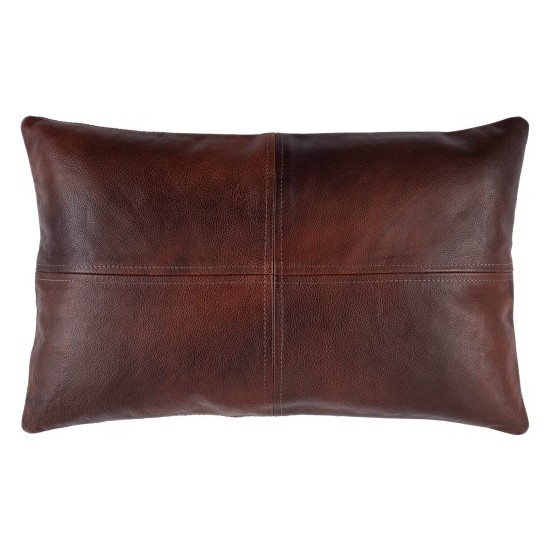 Surya Sheffield Dark Brown Pillow Cover 14"H X 22"W