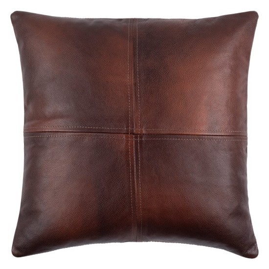 Surya Sheffield Dark Brown Pillow Cover 18"H X 18"W