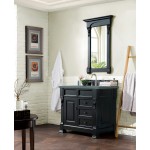 Brookfield 36" Single Vanity, Antique Black w/ 3 CM Cala Blue Quartz Top