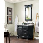 Brookfield 36" Single Vanity, Antique Black w/ 3 CM Ethereal Noctis Quartz Top