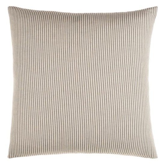 Surya Skinny Stripe Light Beige Pillow Cover 18"H X 18"W