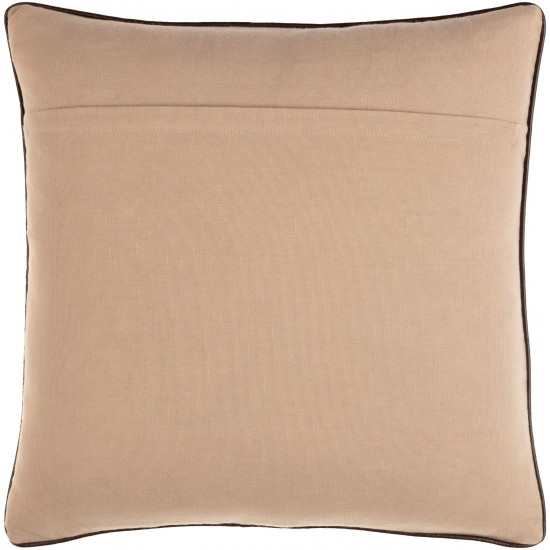 Surya Tambi Light Beige Pillow Cover 18"H X 18"W