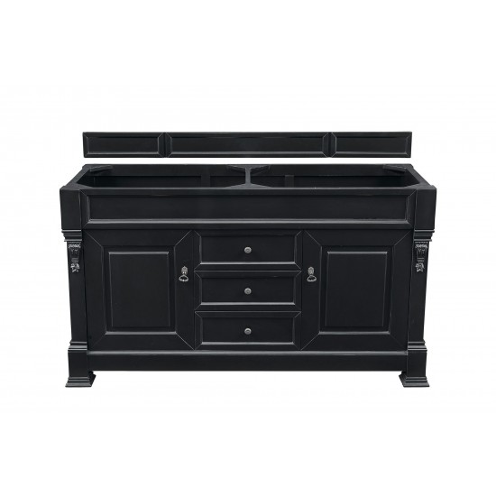 Brookfield 60" Antique Black Double Vanity