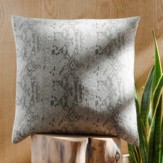 Surya Torrid Pillow Cover 18"H X 18"W Oatmeal & Gray