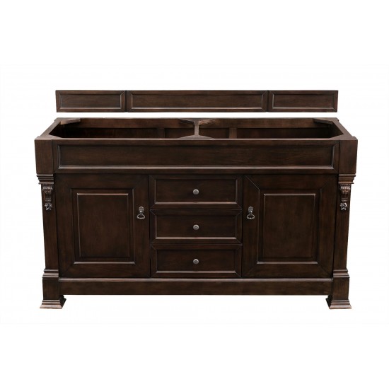 Brookfield 60" Burnished Mahogany Double Vanity