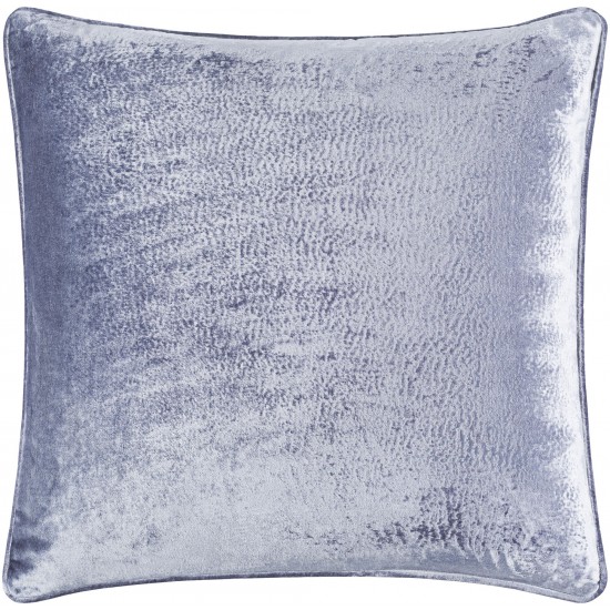 Surya Velvet Mood Gray Pillow Cover 18"H X 18"W