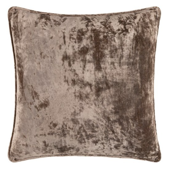 Surya Velvet Mood Taupe Pillow Cover 18"H X 18"W