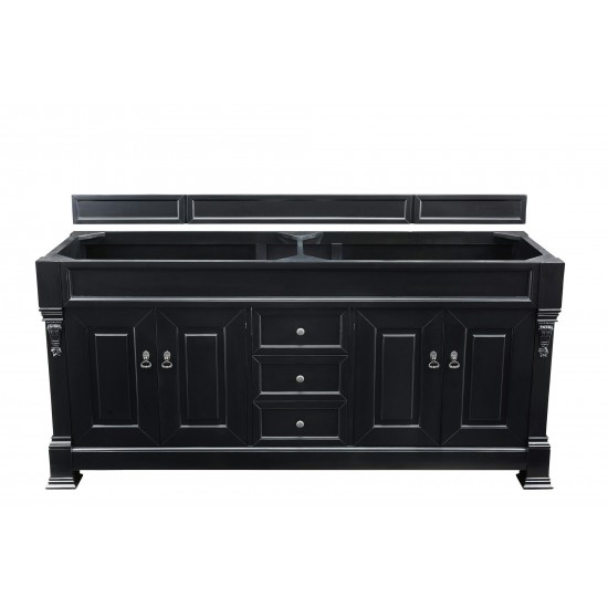 Brookfield 72" Antique Black Double Vanity