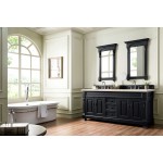 Brookfield 72" Double Vanity, Antique Black w/ 3 CM Eternal Marfil Quartz Top