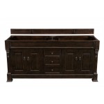 Brookfield 72" Burnished Mahogany Double Vanity