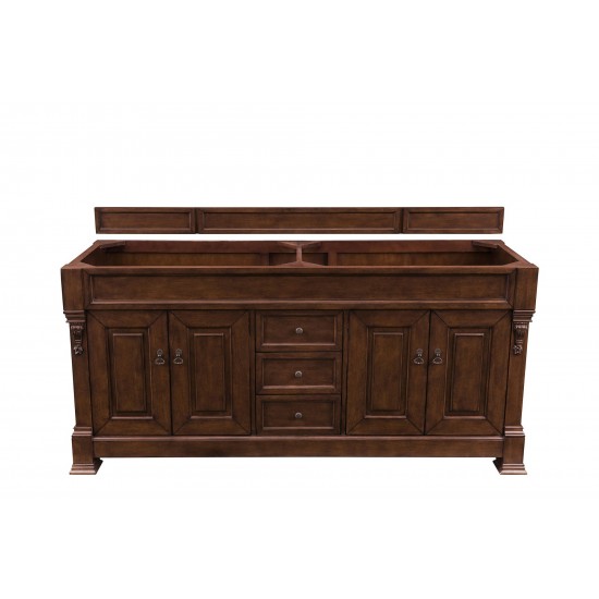 Brookfield 72" Warm Cherry Double Vanity