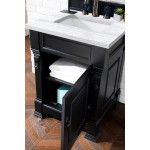 Brookfield 26" Single Vanity Antique Black w/ 3 CM Arctic Fall Solid Surface Top