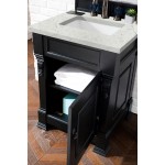Brookfield 26" Single Vanity Antique Black w/ 3 CM Jasmine Pearl Quartz Top