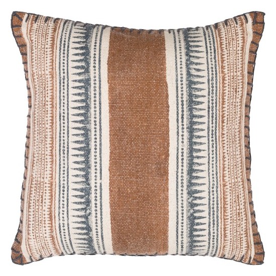 Surya Zendaya Dark Blue Pillow Cover 18"H X 18"W