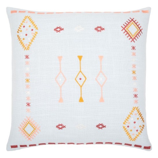 Surya Zina Pale Blue Pillow Cover 18"H X 18"W