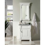 Brookfield 26" Single Vanity, Bright White w/ 3 CM Cala Blue Quartz Top