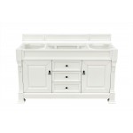 Brookfield 60" Bright White Single Vanity