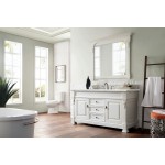 Brookfield 60" Single Vanity, Bright White w/ 3 CM Ethereal Noctis Quartz Top