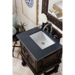 Balmoral 26" Single Vanity Antique Walnut w/ 3 CM Charcoal Soapstone Quartz Top