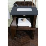 Balmoral 26" Single Vanity Antique Walnut w/ 3 CM Charcoal Soapstone Quartz Top