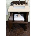 Balmoral 26" Single Vanity, Antique Walnut, w/ 3 CM Eternal Marfil Quartz Top