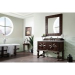 Balmoral 48" Antique Walnut Single Vanity w/ 3 CM Arctic Fall Solid Surface Top