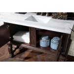 Balmoral 48" Antique Walnut Single Vanity w/ 3 CM Arctic Fall Solid Surface Top