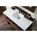 Balmoral 48" Antique Walnut Single Vanity w/ 3 CM Arctic Fall Solid Surface Top