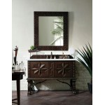 Balmoral 48" Single Vanity, Antique Walnut, w/ 3 CM Classic White Quartz Top