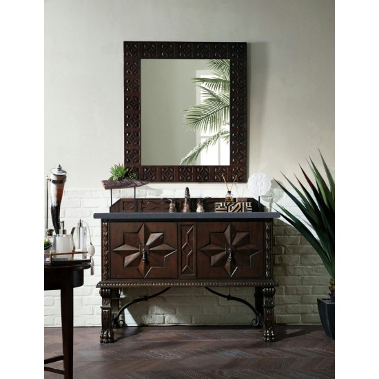 Balmoral 48" Single Vanity Antique Walnut w/ 3 CM Charcoal Soapstone Quartz Top