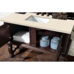 Balmoral 48" Single Vanity, Antique Walnut, w/ 3 CM Eternal Marfil Quartz Top