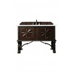 Balmoral 48" Single Vanity, Antique Walnut, w/ 3 CM Ethereal Noctis Quartz Top