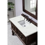 Balmoral 48" Single Vanity, Antique Walnut, w/ 3 CM Ethereal Noctis Quartz Top