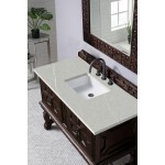 Balmoral 48" Single Vanity, Antique Walnut, w/ 3 CM Eternal Serena Quartz Top