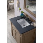 Bristol 30" Single Vanity Walnut w/3 CM Charcoal Soapstone Quartz Top