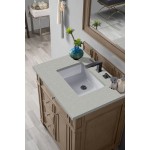 Bristol 30" Single Vanity, Whitewashed Walnut, w/ 3 CM Eternal Serena Quartz Top