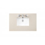 Bristol 36" Single Vanity, Bright White, w/ 3 CM Eternal Marfil Quartz Top